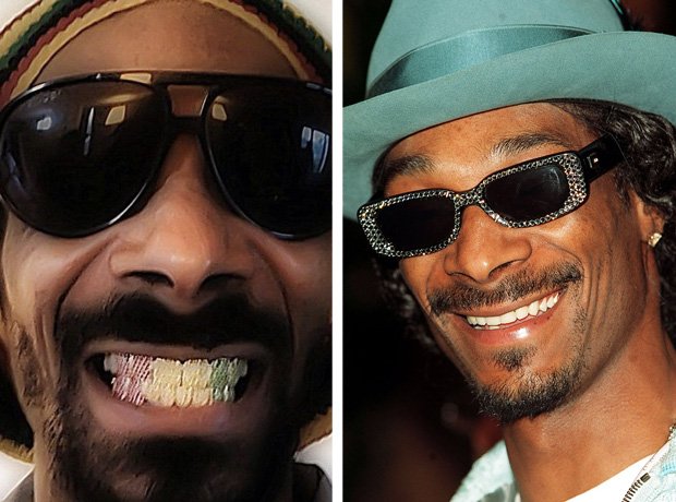 Snoop Dogg Bottom Teeth Are Gold No Clip On Grill Here T